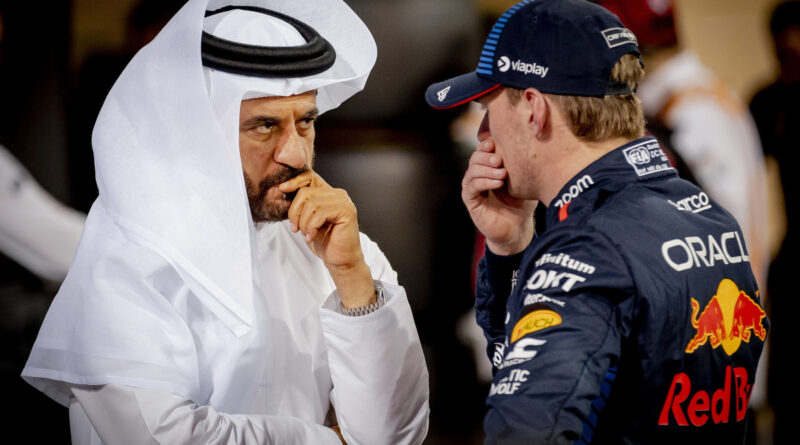 F1 Max Verstappen e Mohamed Ben Sulayem