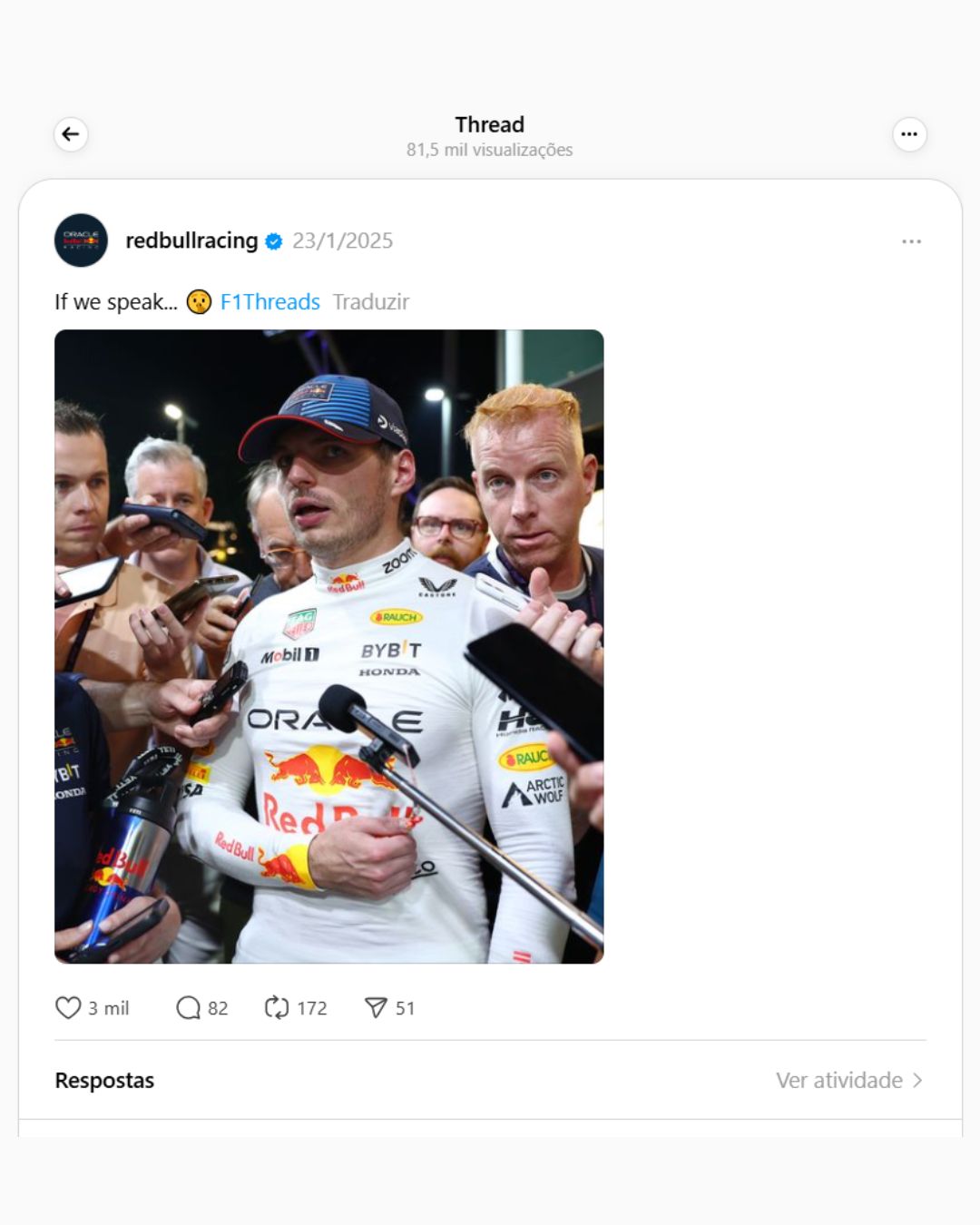 Red Bull manda indireta para FIA.